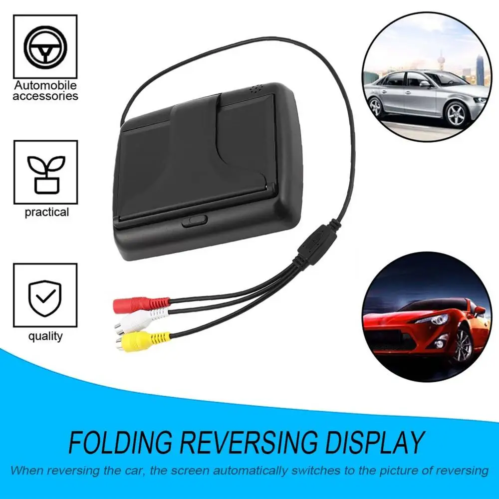 Светодиодный комплект помощи задним ходом с откидным дисплеем + камера заднего