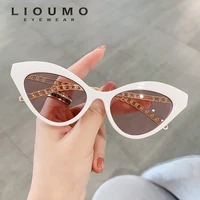 lioumo fashion cat eye sunglasses women vintage small frame glasses female luxury eyewear trendy shades uv400 lentes sol mujer