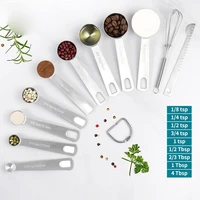 8911pcs stainless steel measuring cups and spoons set deluxe premium stackable tablespoons home tools kitchen accessories