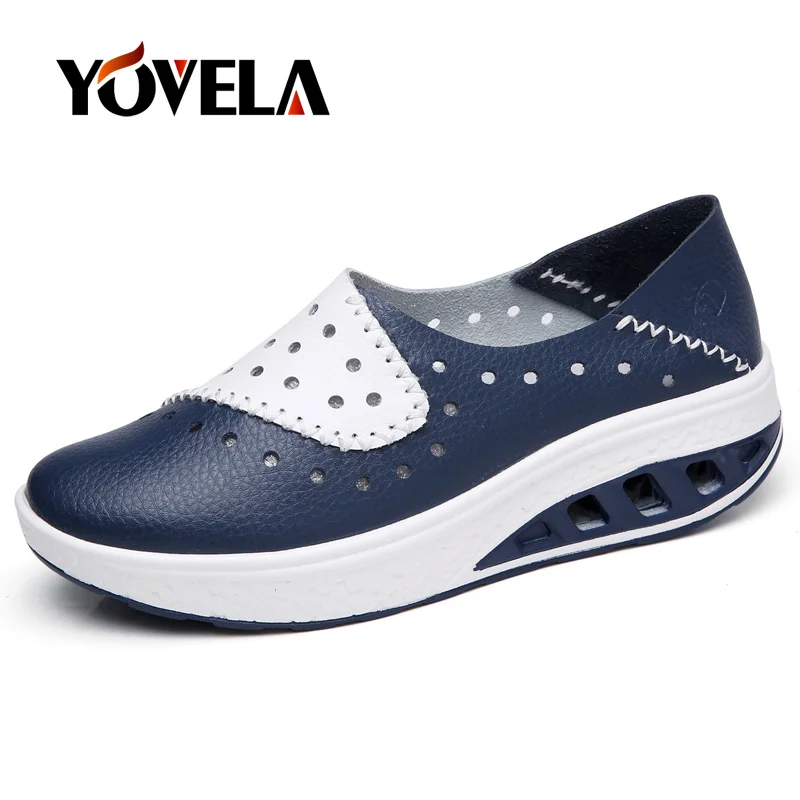 

Autumn Women Leather Casual Shoes Suede Loafers Cutout Ballet Flats Shoes Female Flat Nursing Moccasins Woman Slip on Loafers