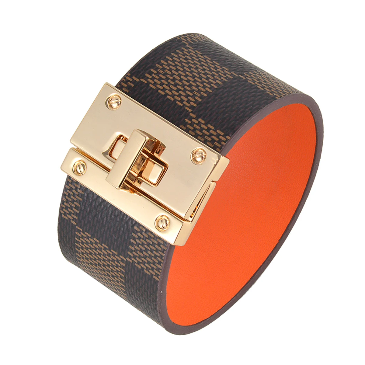 Модный шахматный браслет из воловьей кожи для мужчин браслеты женщин ювелирные