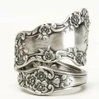 Женское Винтажное кольцо-миди с гравировкой, в вечерние ле ретро