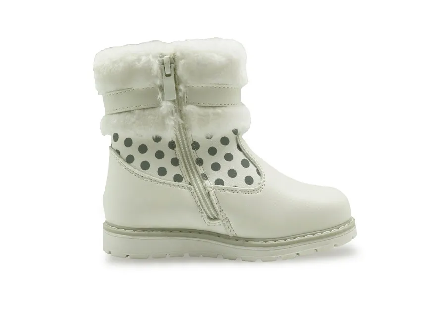 Apakowa/зимние сапоги до середины икры в горошек для маленьких детей