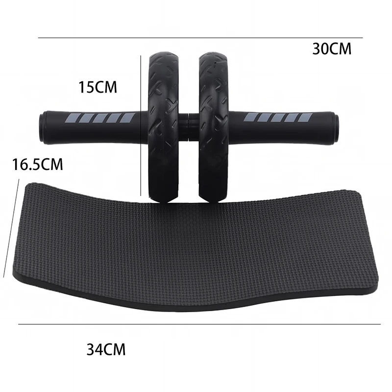 

New Keep Fit Wheels No Noise Abdominal Wheel Ab Roller With Mat For Exercise Muscle Hip Trainer Fitness Equipment