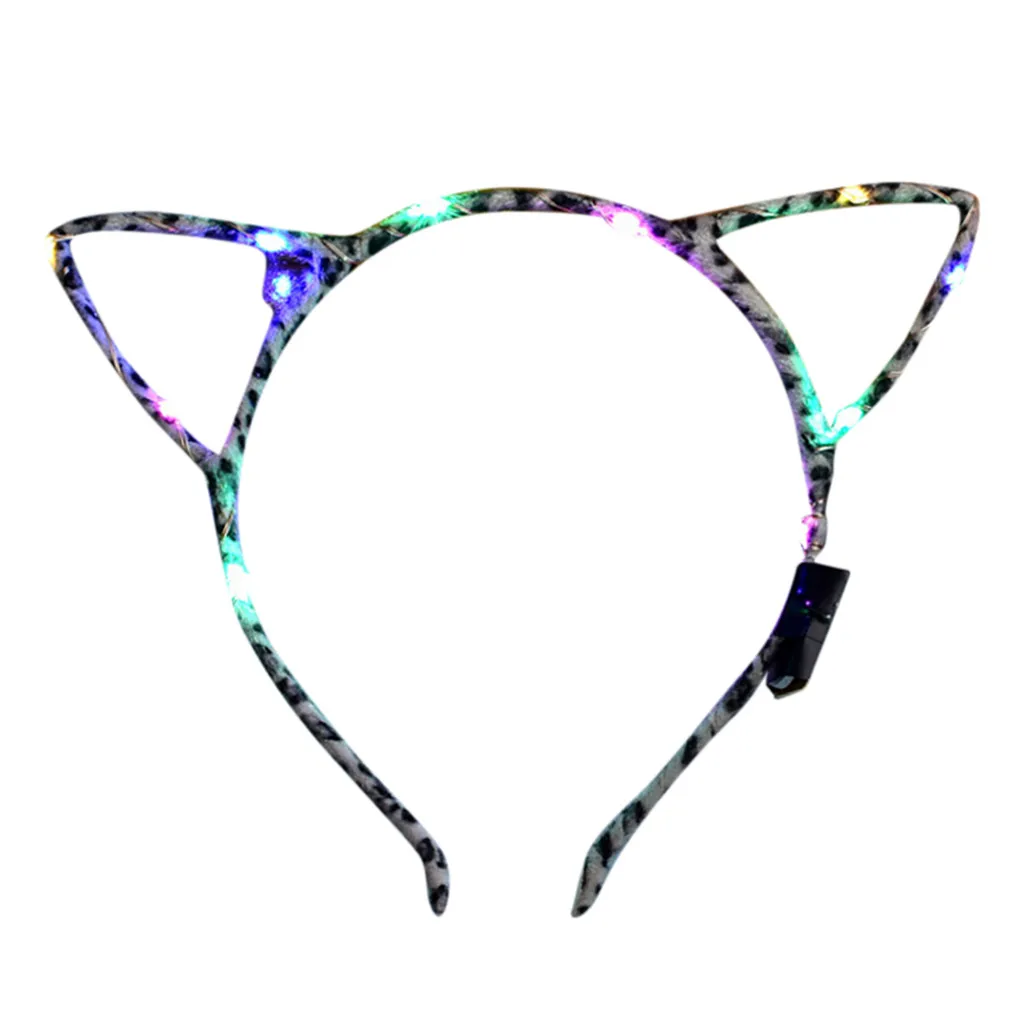 Обручи для волос девочек El светодиодный Клубные вечерние аксессуары освещение