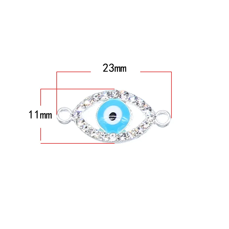 6 штук классических турецких подвесок с каплями масла, эмалью и очком от сглаза для создания украшений на браслетах и серьгах.
