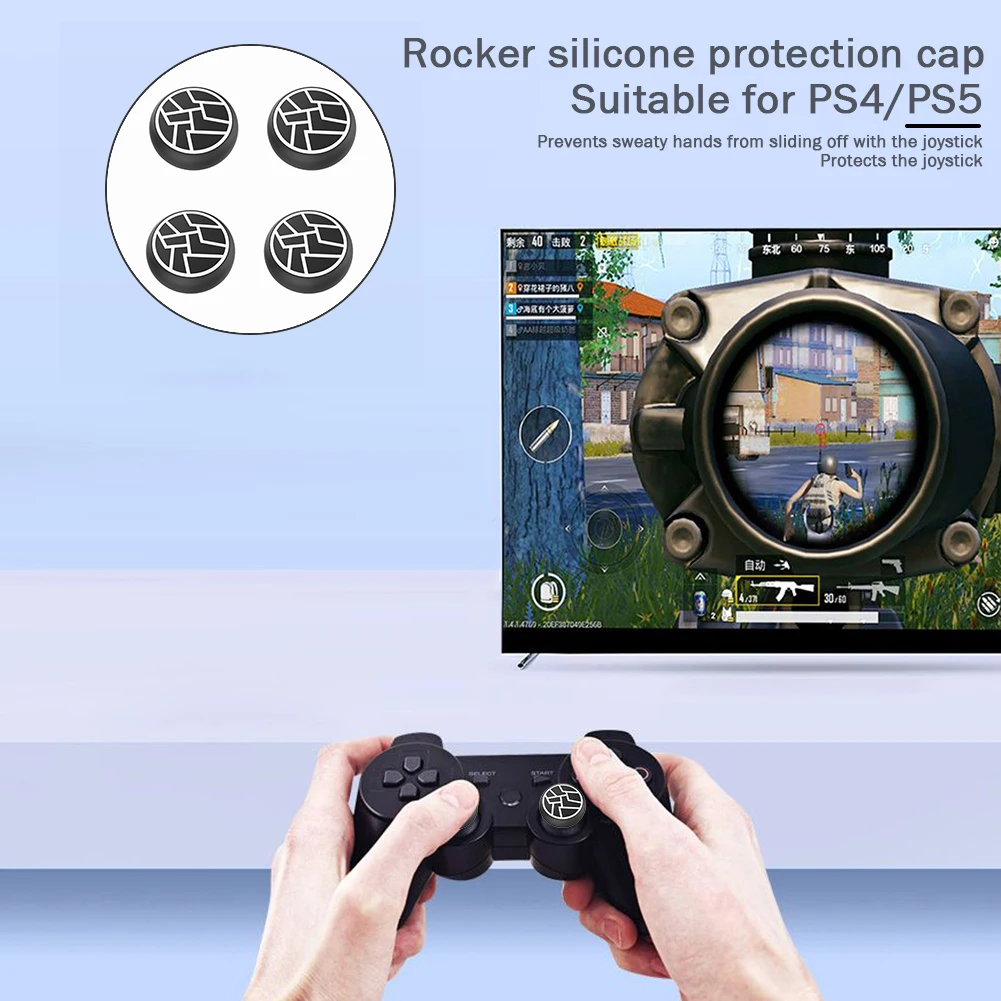 

4pcs Controller Thumb Stick Grip CAP Silicone Analog Joystick Cover for PS5/PS4/Xbox 360/Xbox One Game Console Accessories
