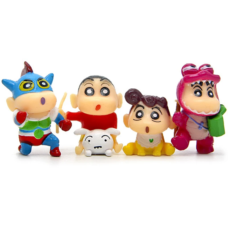 8 шт./лот DIY Аниме Crayon Shin chan косплей милые Фигурки игрушки ПВХ экшн Коллекционная