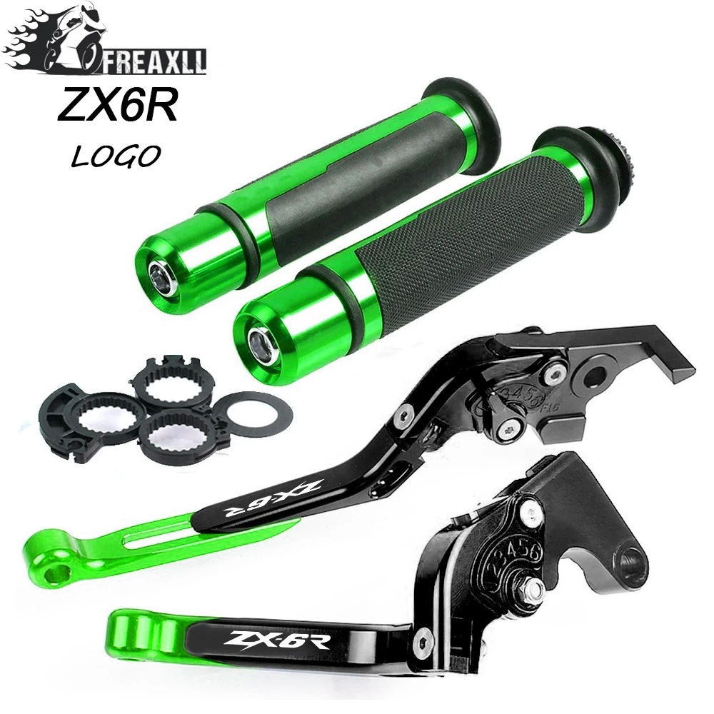 For Kawasaki Ninja ZX-6R 2000-2004 ZX6R ZX 6R 2001 2002 2003 Motorcycle Accessories CNC Adjustable Folding Brake Clutch Levers | Автомобили