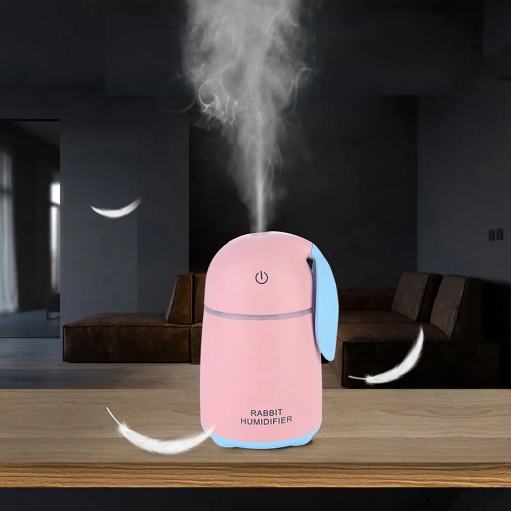 

DC 5V USB Mini Water Mist Diffuser Ultrasonic Air Humidifier Creative Cartoon Rabbit Car Atomizer Air Purifier