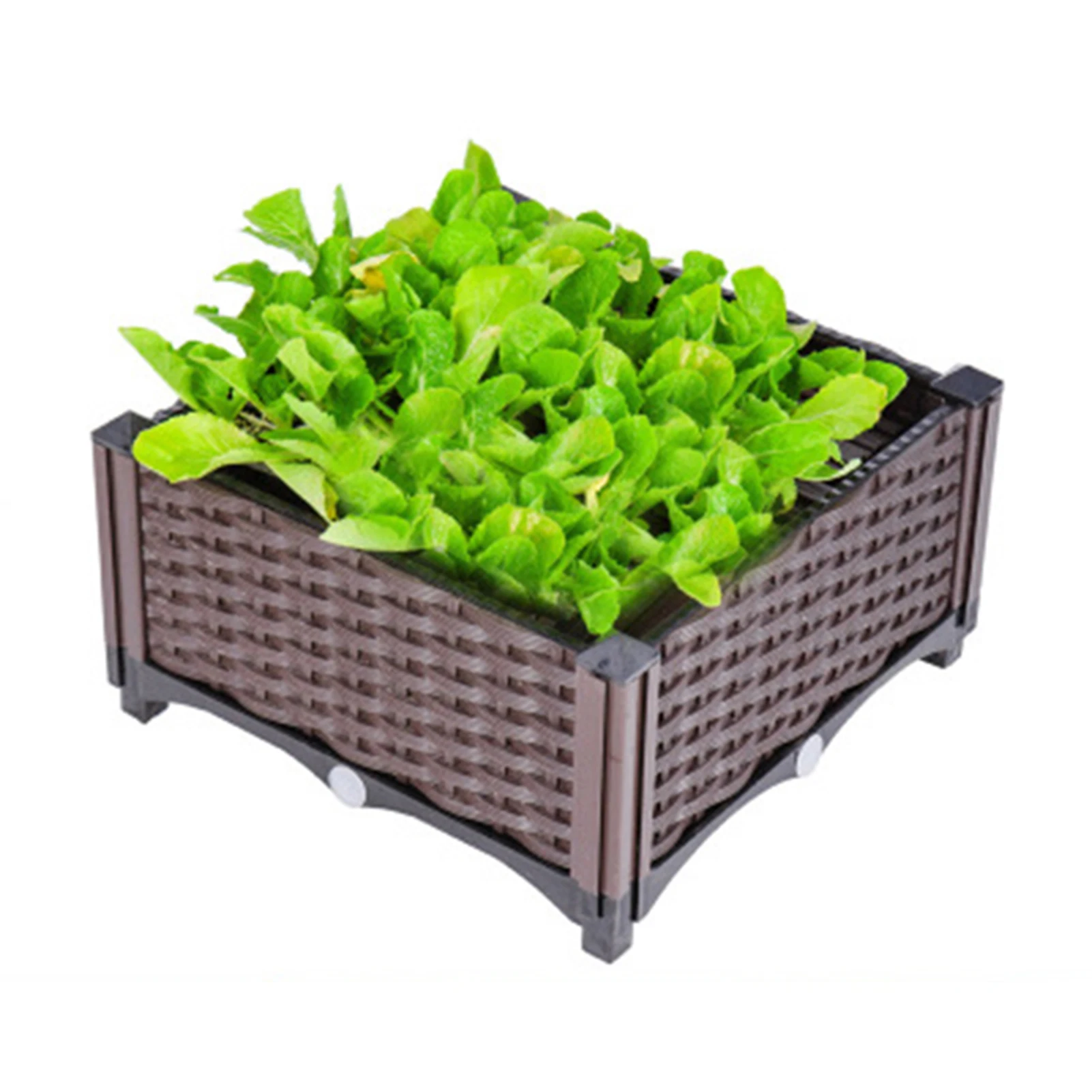 

Planting Box Nursery Pots for Vegetables Flower Herb Multifunctional Container for Outdoor Patio Balcony L9