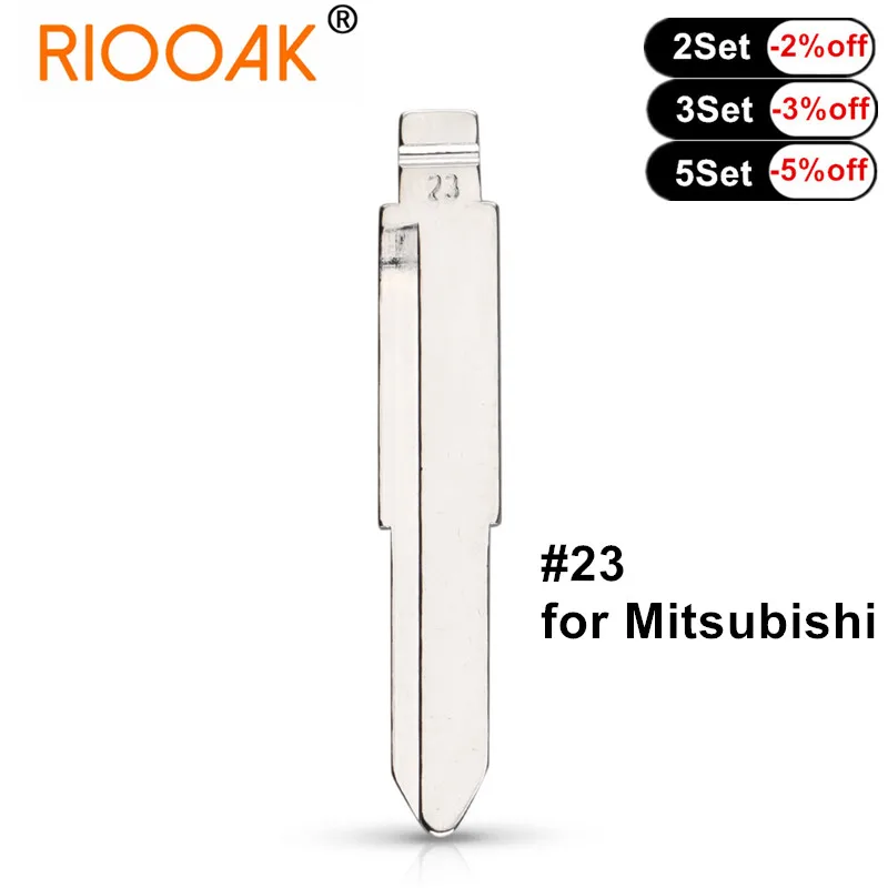 

10pcs/lot Metal Blank Uncut Flip KD/VVDI Remote Key Blade #23 For Misubushi Suzuki Alto (Side Slot) S383 Atuo Key Blade
