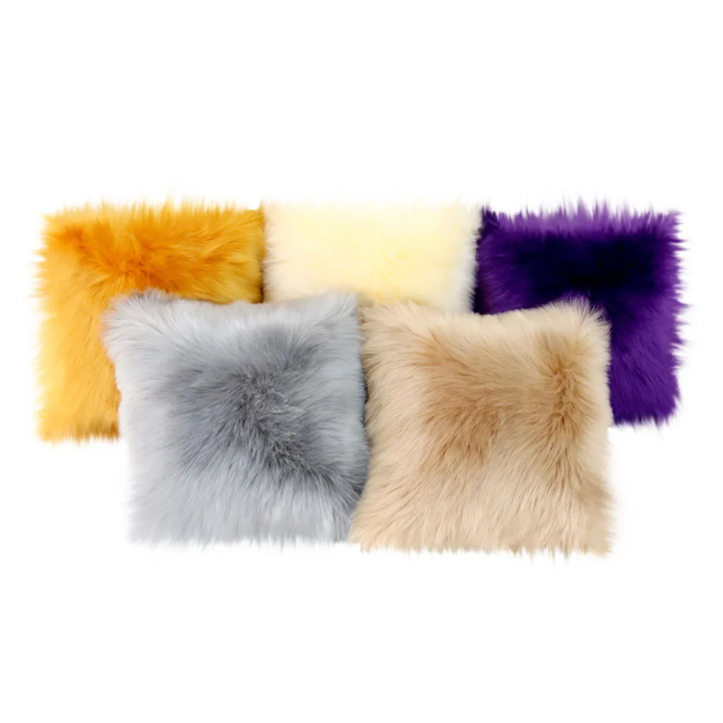 2019New мягкая искусственная шерсть моющаяся Подушка теплое пушистое сиденье в