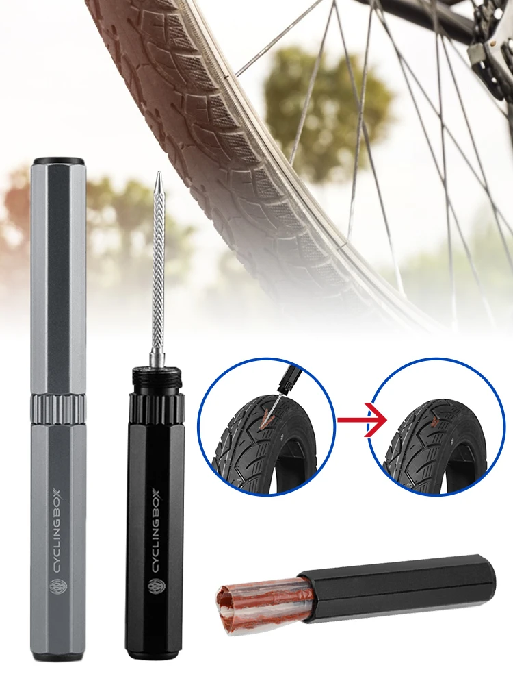 

Tubeless Bike Tire Repair Kit Includes Storage Canister Tire Repair Tool Tire Repair Strips for Mountain Road Bike Fast Delivery