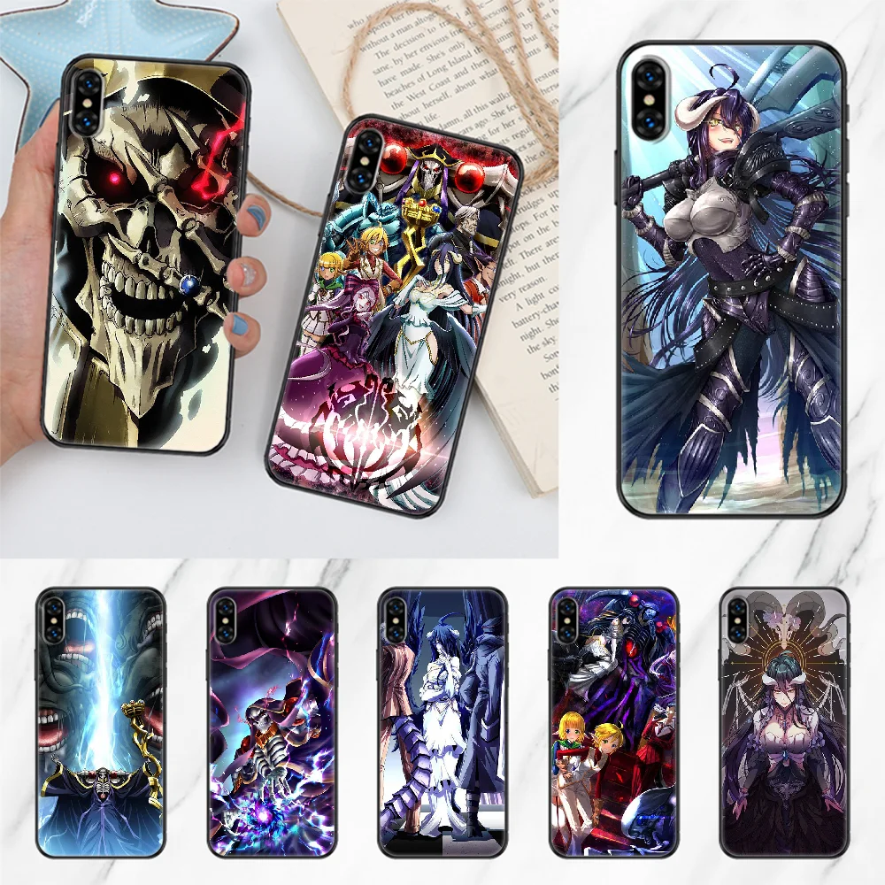 Аниме Overlord чехол для телефона Корпус iphone 5 5s se 2 6 6s 7 8 12 мини plus X XS XR 11 PRO MAX черный 3D