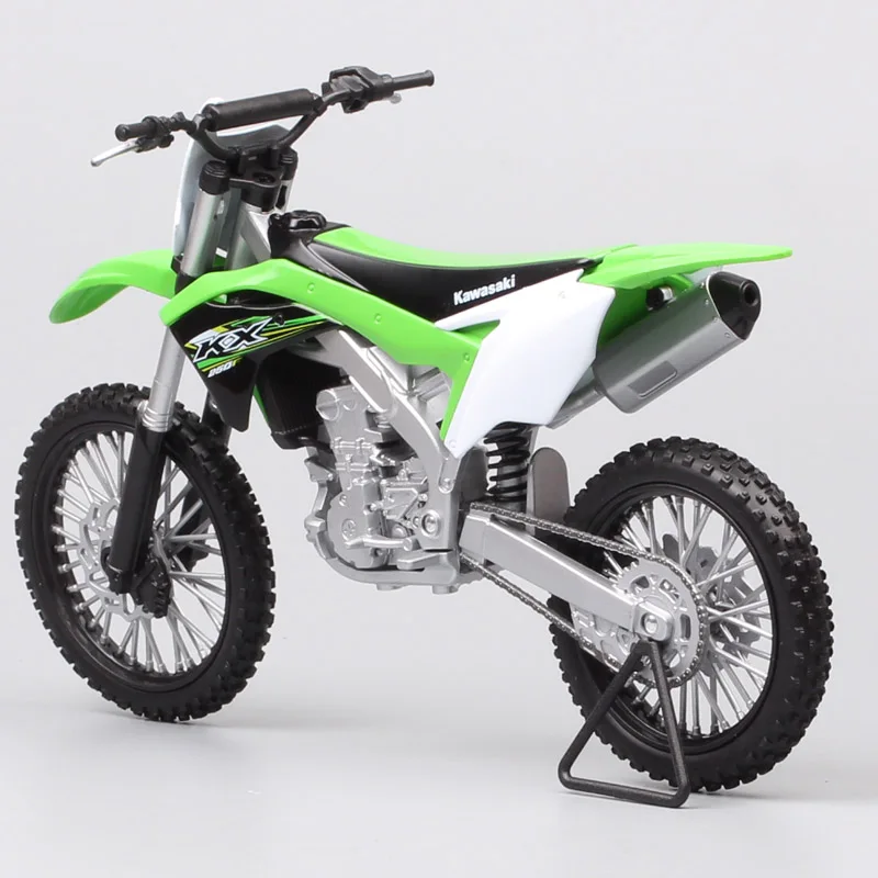 1:10 Scale Welly Big Large Kawasaki KX 250F Motocross Enduro Offroad Racing Dirt Bike Diecast Model Vehicle Motorcycle Toy images - 6