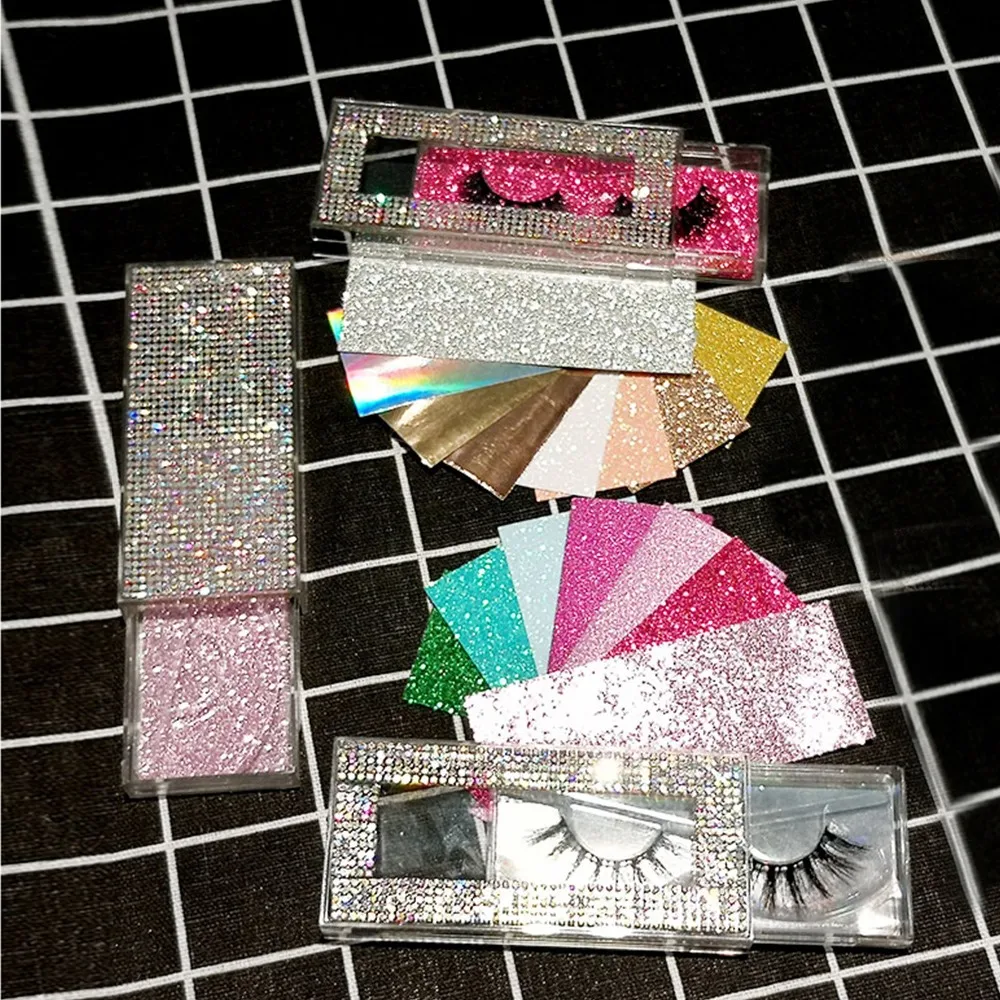 

5pcs Lashes Box Soft Paper Eyelashes Packaging Various Color Eyelashes Paper Box