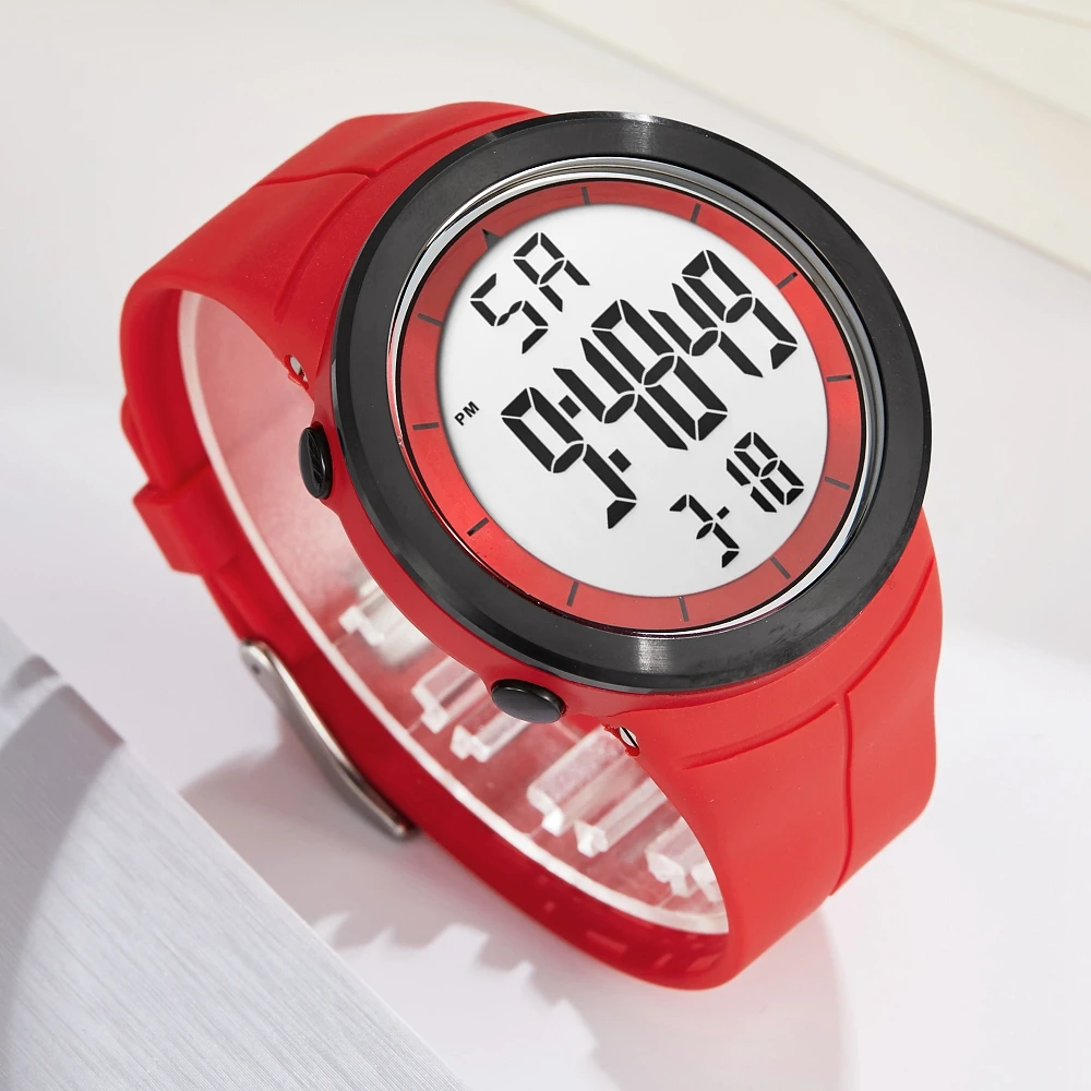 Цифровые мужские военные спортивные часы reloj hombre Красный 50 м дайвер силиконовый браслет мужские наручные часы водонепроницаемые светодиодные Мужские часы Подарки