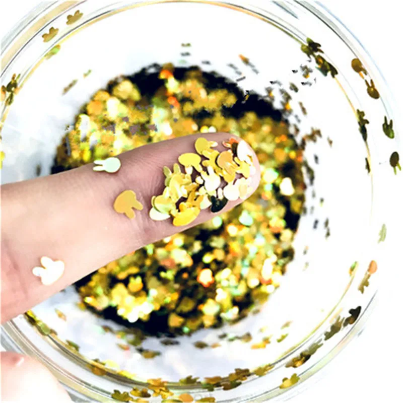 Ультратонкий Кролик Банни 4 мм блестки пайетки для рукоделия домашнее животное