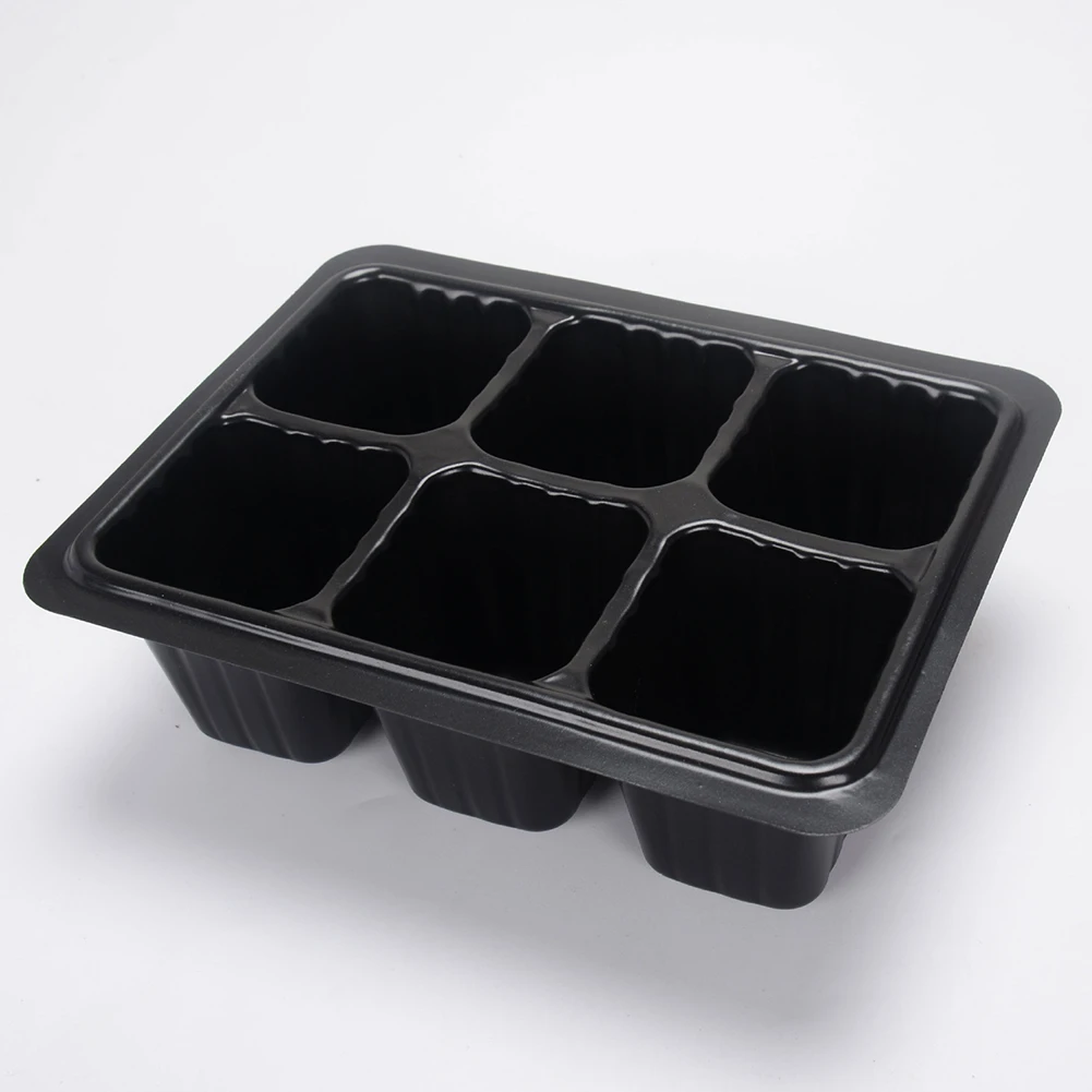 6/12 Plastic Nursery Pots Planting Seed Tray Kit Plant Germination Box with Dome and Base Garden Grow Box Gardening Supplies new