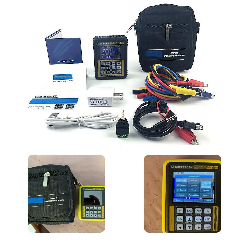 

MR9270S+ 4-20mA Signal Generator Calibration Current Voltage PT100 Thermocouple Pressure Transmitter PID Frequency Transmitter