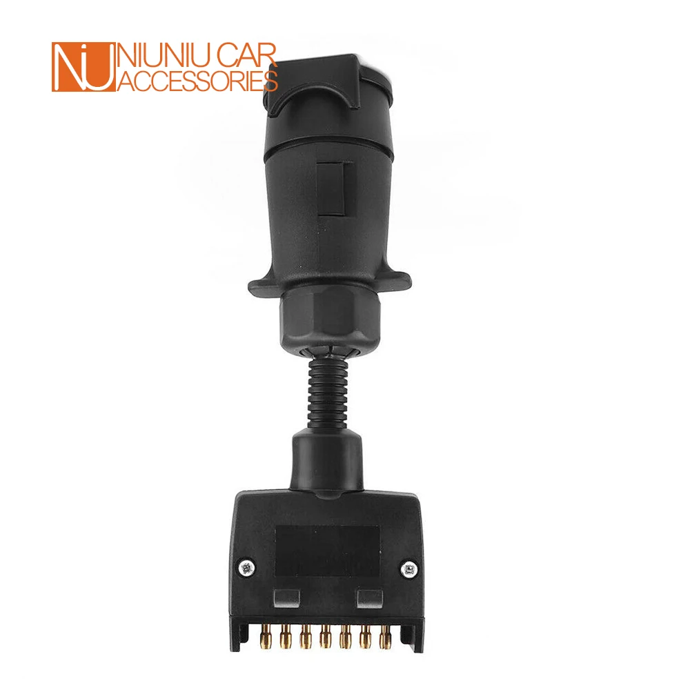 12 В адаптер для автомобильного прицепа 7-контактный плоский штекер на большой