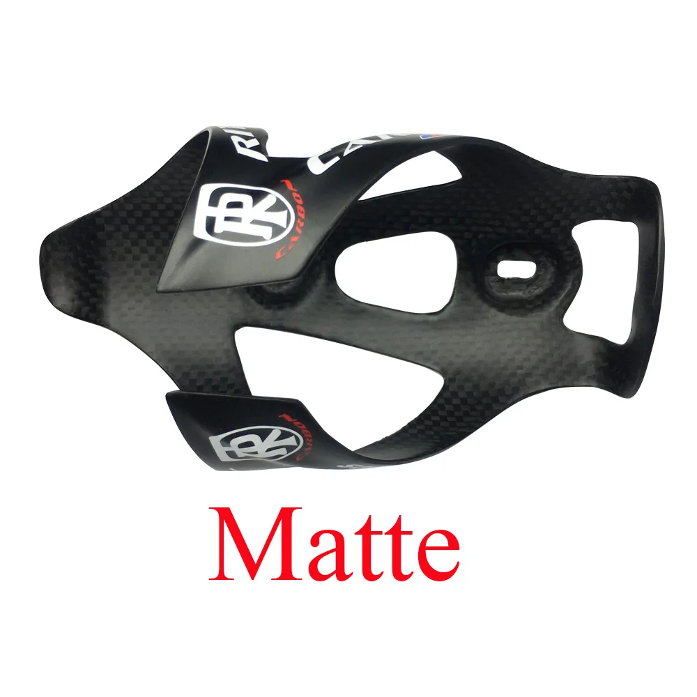 matte Карбоновый держатель для бутылок, держатели для велосипедов MTB, дорожный держатель для бутылок, велосипедный держатель для бутылок, 3 K, велосипедный держатель для бутылок, матовый или глянцевый - Цвет: matte