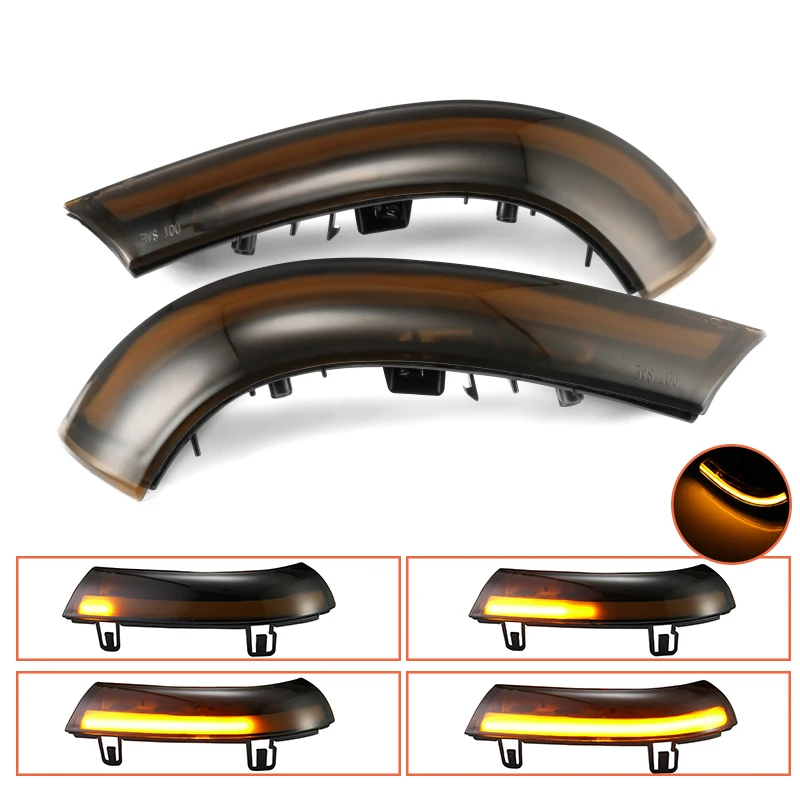 1 пара Динамический светодиодный поворотник светильник боковое зеркало