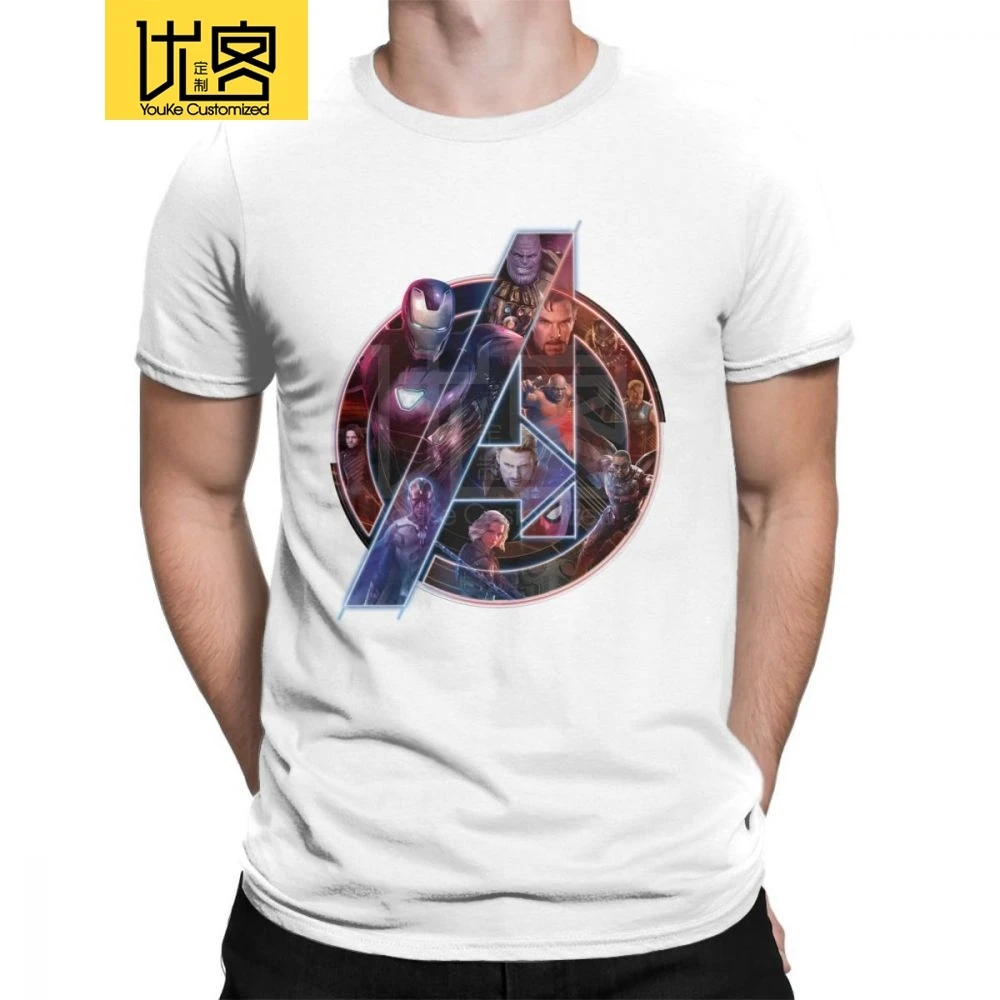 Футболка мстители футболка Герои Таноса в супергероях Марвел мужские