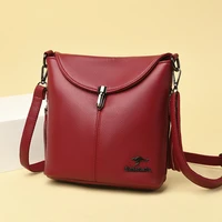 lychee pattern womens crossbody bag quality soft leather messenger bag all match brand handbags female simple messenger bag sac