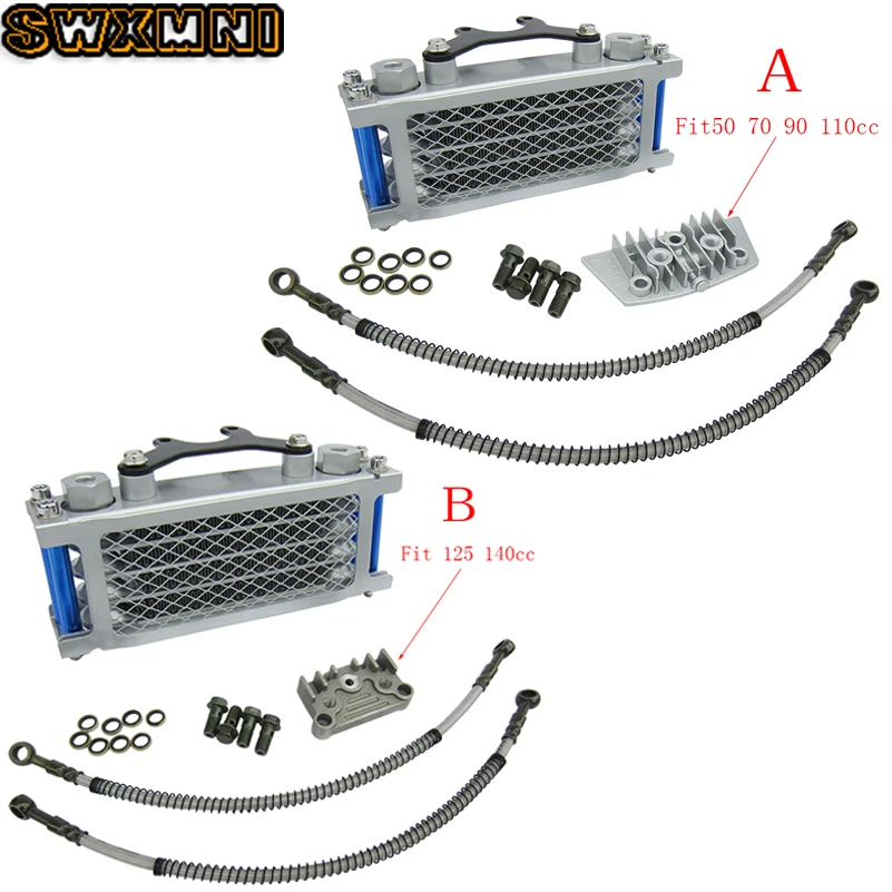 Радиатор для мотоциклетного масляного охлаждения комплект радиатора 50 70 90 110 125
