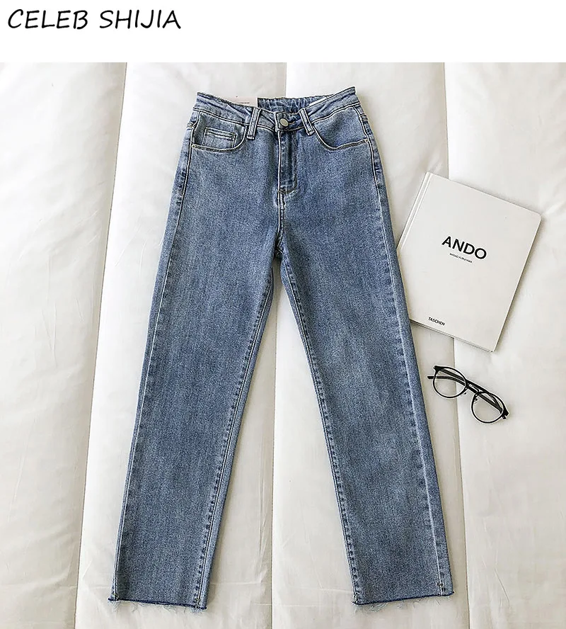 

Boyfriend Slim Jeans for Women Vintage Blue Denim High Waist Harm Pants Female Summer Y2k Mom Jeans Woman Clothes Streetwear