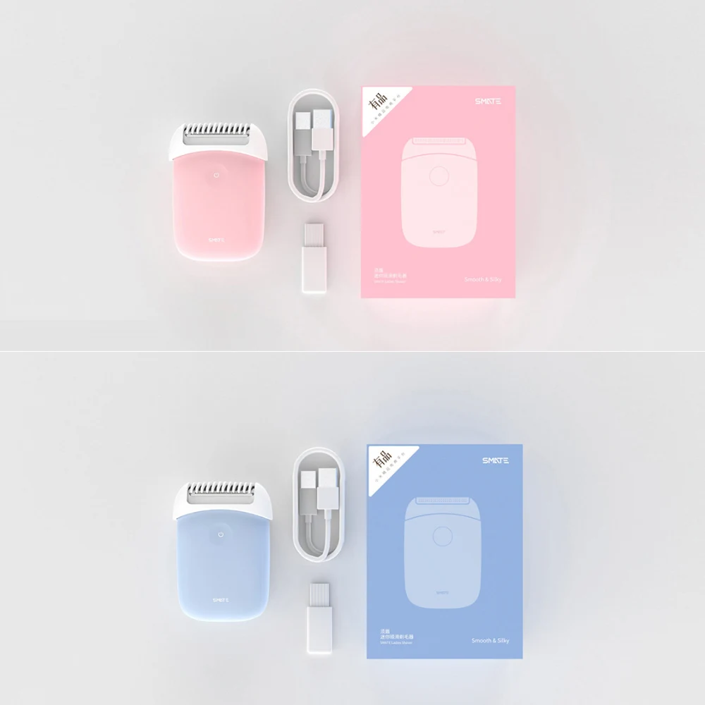 Электрический эпилятор Smate для Xiaomi Mini, портативный триммер для удаления волос для женщин, USB перезаряжаемая гладкая бритва, водостойкий эпилятор