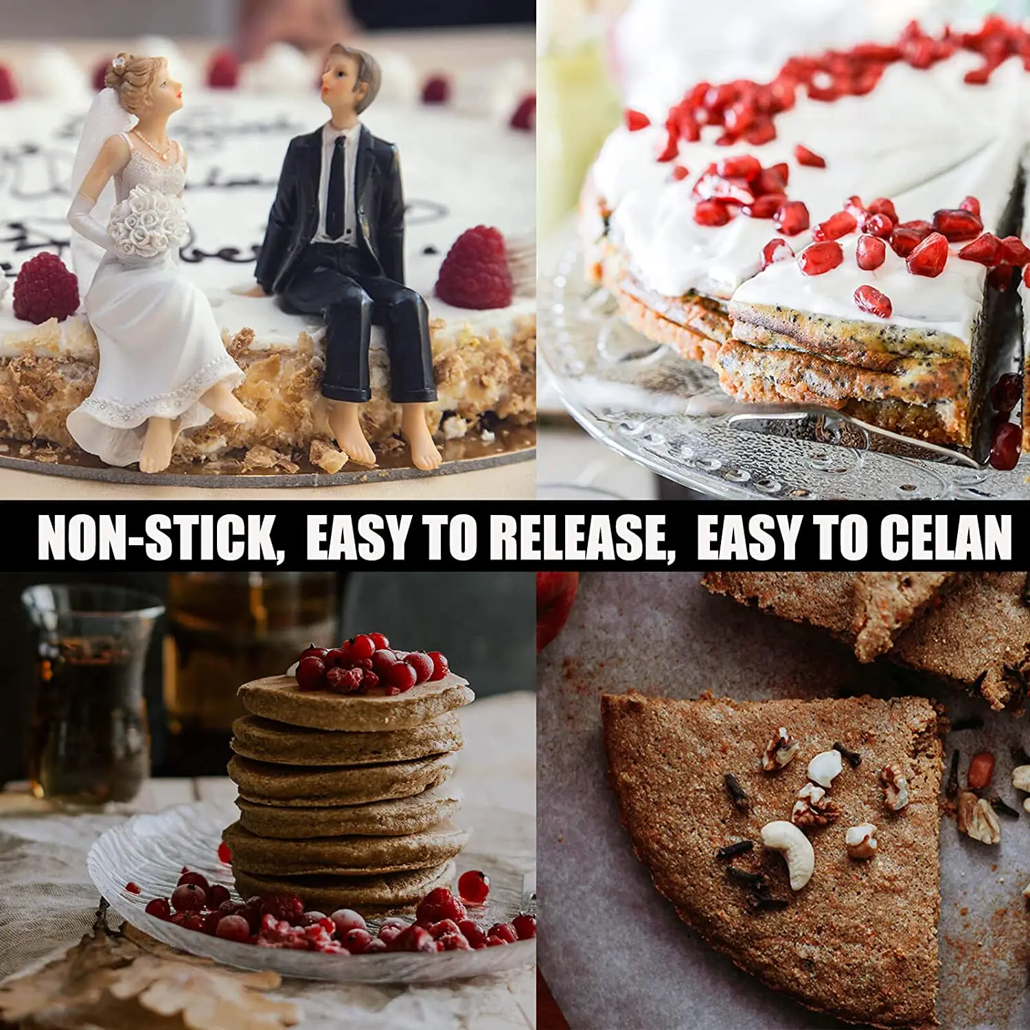 Силиконовые 8 дюймов для выпекания пирогов Европейский-Класс LFGB круглый