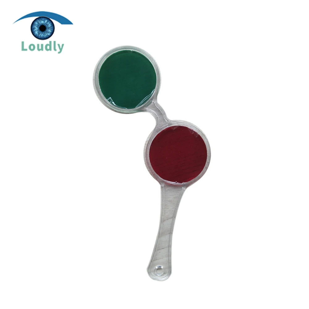 Премиум фиксированный пластиковый оптометрический | Зеленый или красный