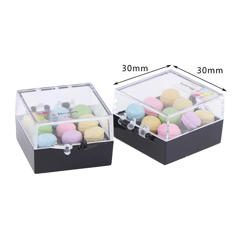 

1Set 1:12 Mini Kitchen Food Dessert Dollhouse Miniature Macaroon Food Dessert Tea Snack Kitchen Decor Toy Doll House