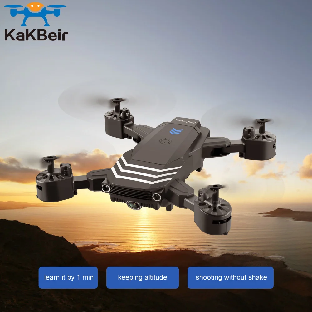 

Радиоуправляемый Дрон KaKBeir 4K с HD камерой, Wi-Fi, fpv LS11, Квадрокоптер с фиксированной высотой 1800 мАч, складные Дроны для селфи с длительным времен...
