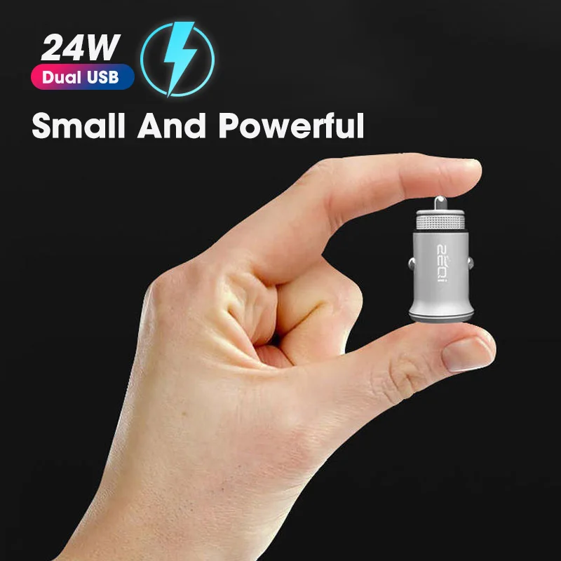 Автомобильное зарядное устройство с двумя USB-портами 24 Вт | Мобильные телефоны и