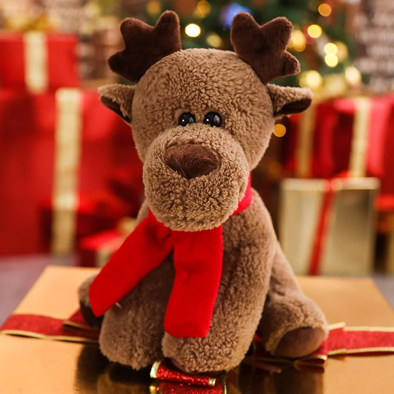 

1Pcs Cute Snowman Elk Doll Christmas Bear Plush Toy Festival Decoration Ragdoll Christmas Gift Party Christmas Gift for Kid Girl