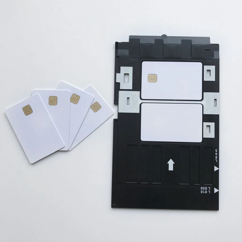 2000 шт./лот печатная заготовка ПВХ Smart IC карта с чипом Sle/FM4428 для струйного принтера