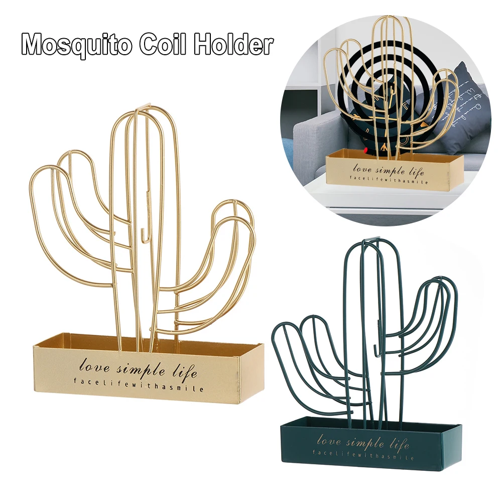 

Скандинавский Ретро кактус Форма Москитная Катушка держатель железа москитная сетка рама катушки москитный Репеллент убийца Поддержка ук...