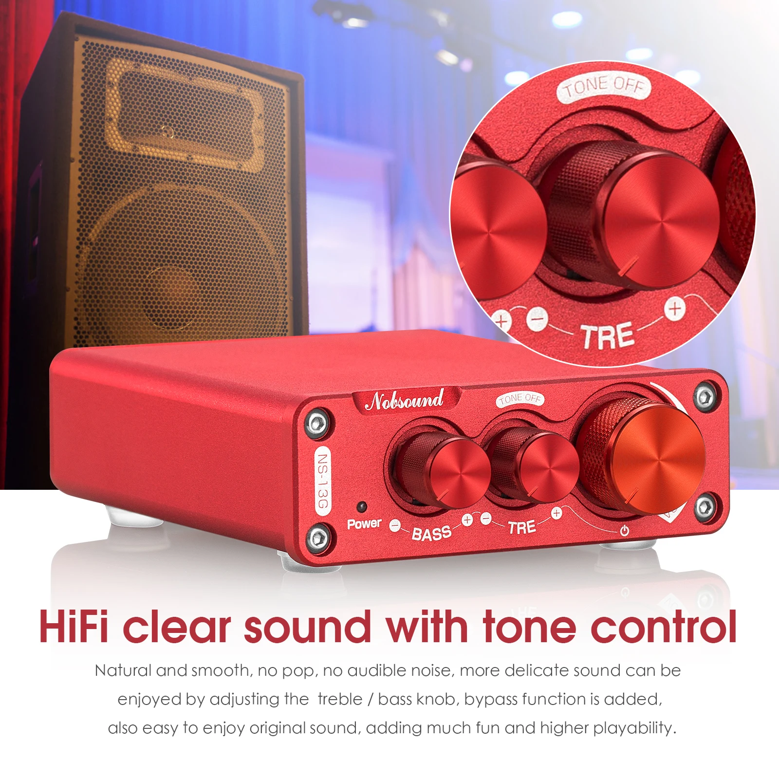 Цифровой усилитель мощности Douk Audio Mini TPA3116 Hi Fi аудио стерео с управлением высокими