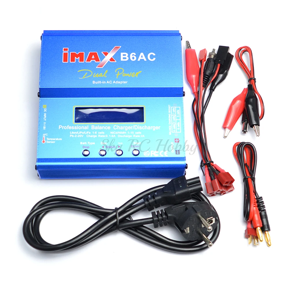 IMAX B6 AC B6AC Lipo NiMH 3S RC зарядное устройство/Dis устройство + Европейский универсальный