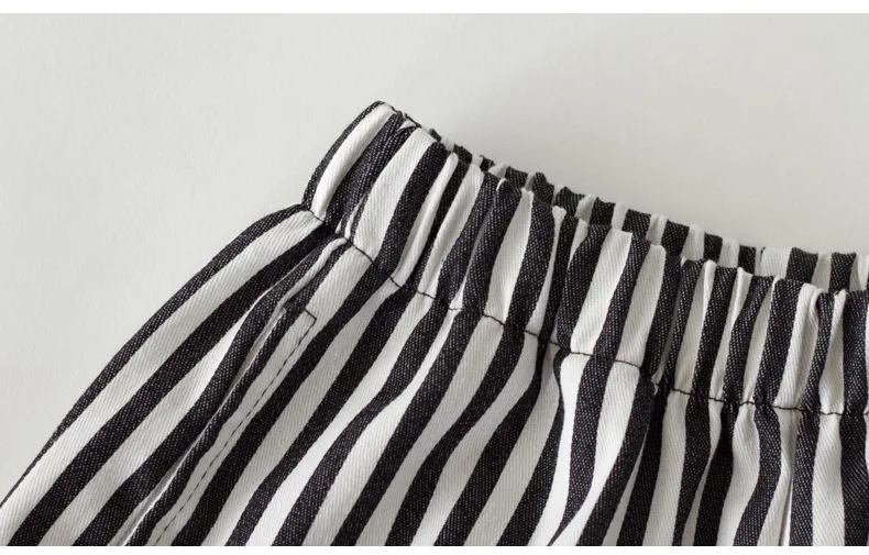 Новинка 2021 летние детские свободные брюки подходящие ко всему для девочек