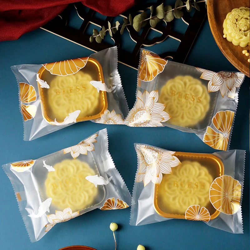 

AQ 100 шт. упаковочные пакеты для лунных пряников