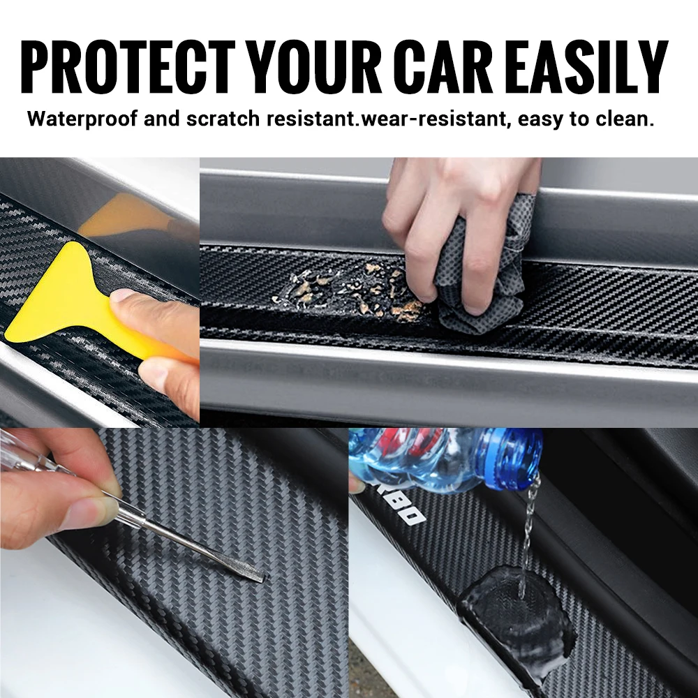 4PCS 3D Car Door Sill Protector High Quality Carbon Fiber Sticker For LEXUS CT200h F sport ES LS IS GS LC RC GC RX UX NX LX GX | Автомобили