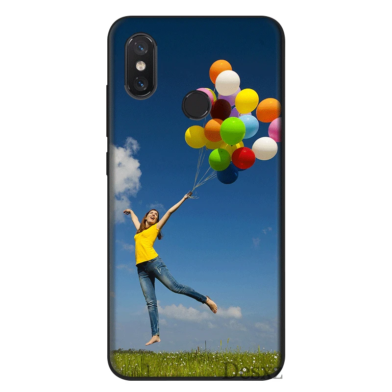 Мобильный чехол для телефона из силикона Xiaomi mi 8 Lite A1 A2 9 (США) красные Примечание 5 6