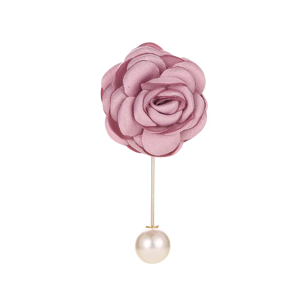 2020 корейские Броши ручной работы из искусственной кожи в виде цветка камелии