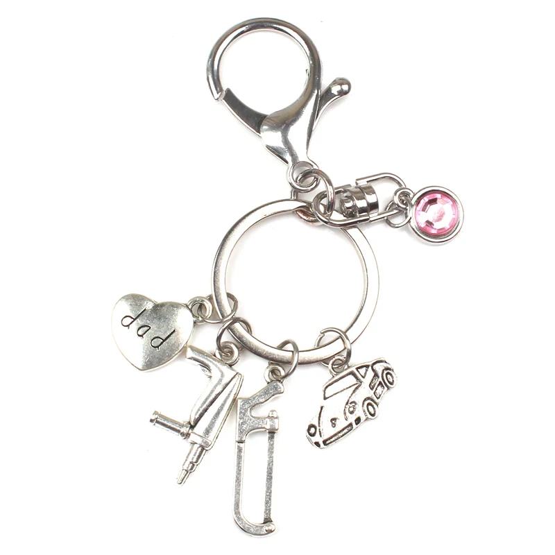 Новый 9 цветов модный авторемонтный комплект брелок мини стальная линейка Hacksaw