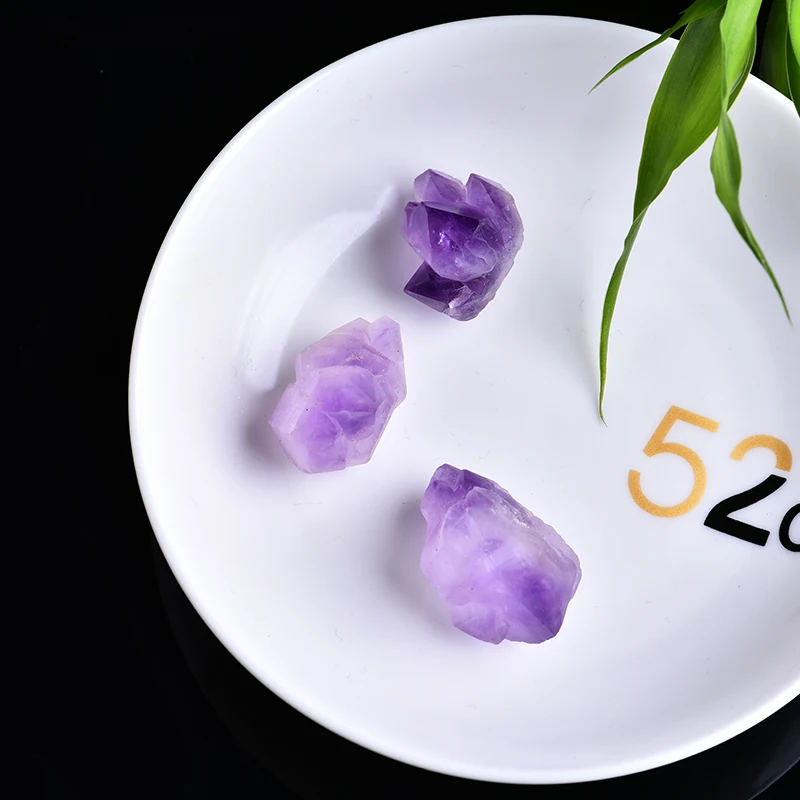 1 шт. Нежный натуральный аметист Рудный Кристалл руды ремонт целебный кристалл